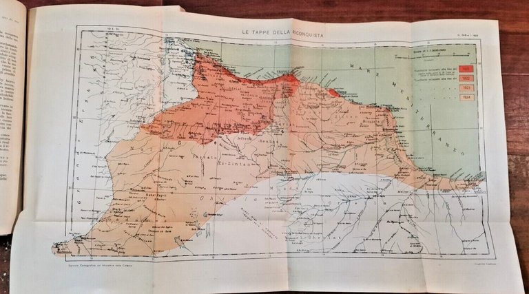 LA RINASCITA DELLA TRIPOLITANIA 1926 Mondadori Libro Africa Italiana Fascismo