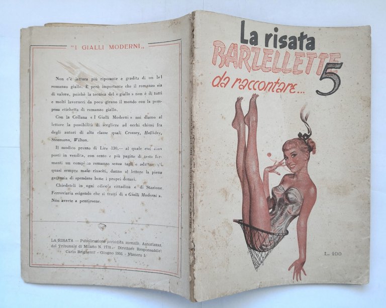 LA RISATA Numero 5 Barzellette da raccontare 1951 Carlo Brighenti …