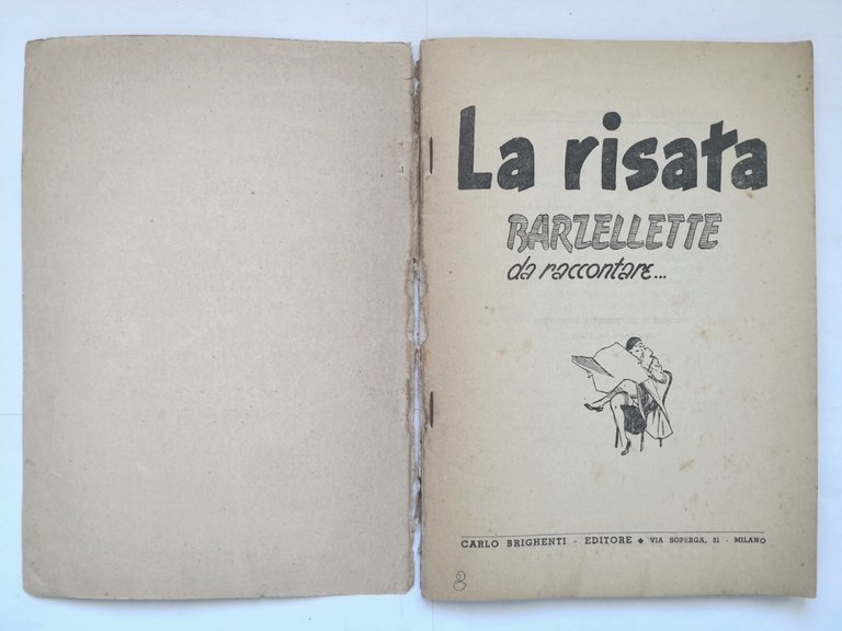 LA RISATA Numero 5 Barzellette da raccontare 1951 Carlo Brighenti …