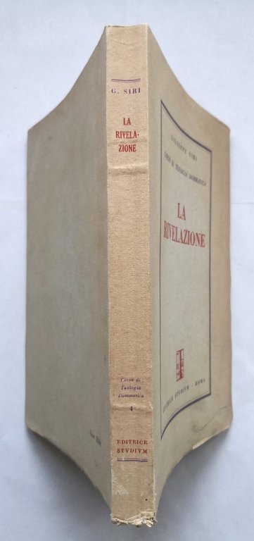 LA RIVELAZIONE di Giuseppe Siri 1952 Editrice Studium Libro teologia …