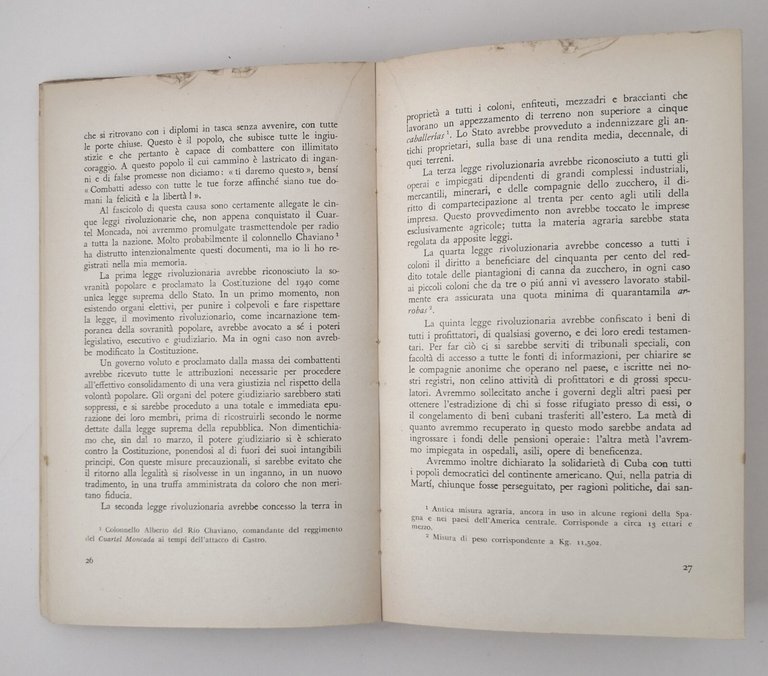 LA RIVOLUZIONE CUBANA di Fidel Castro 1961 Editori Riuniti Libro …