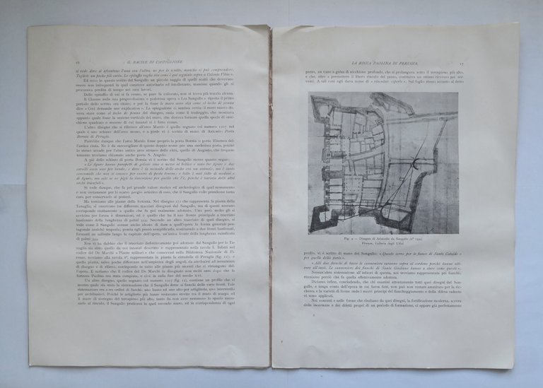 LA ROCCA PAOLINA DI PERUGIA Bacile Di Castiglione 1927 Danesi …