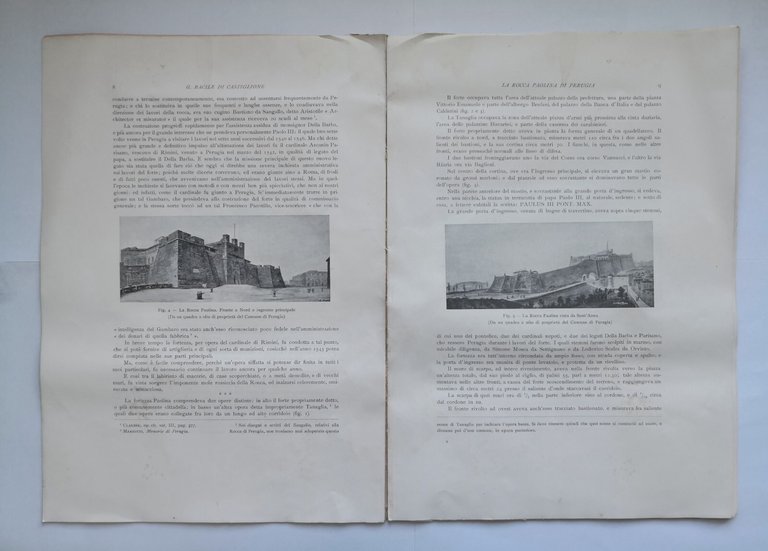 LA ROCCA PAOLINA DI PERUGIA Bacile Di Castiglione 1927 Danesi …