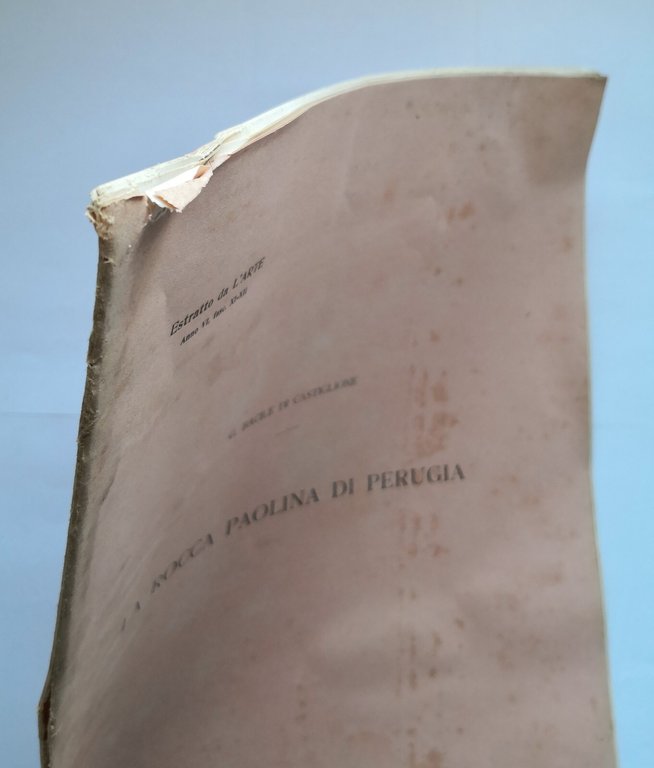 LA ROCCA PAOLINA DI PERUGIA Bacile Di Castiglione 1927 Danesi …