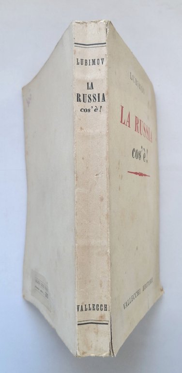 LA RUSSIA COS'È di Nicola Goldenweiser Lubimov - Vallecchi Editore …