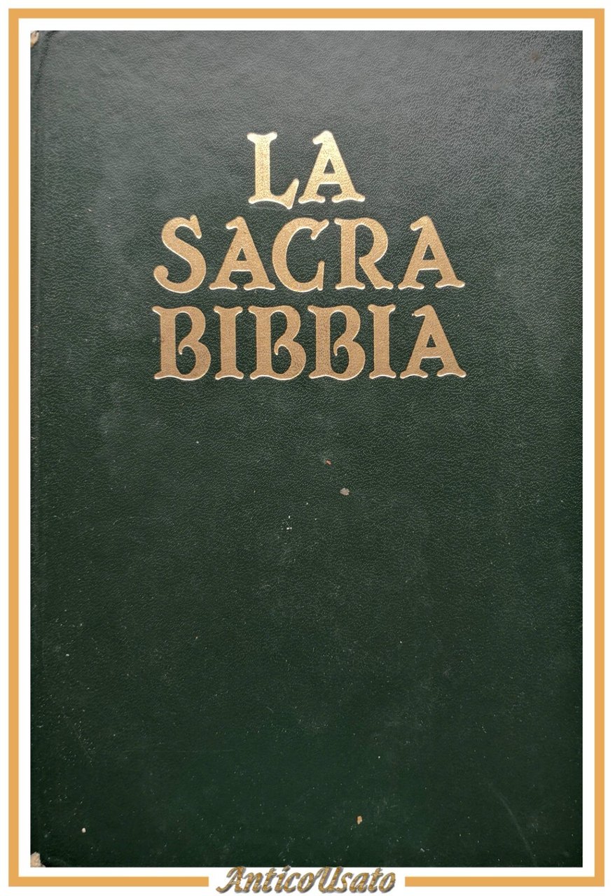 LA SACRA BIBBIA 1980 Conferenza Episcopale Italiana libro edizione ufficiale …