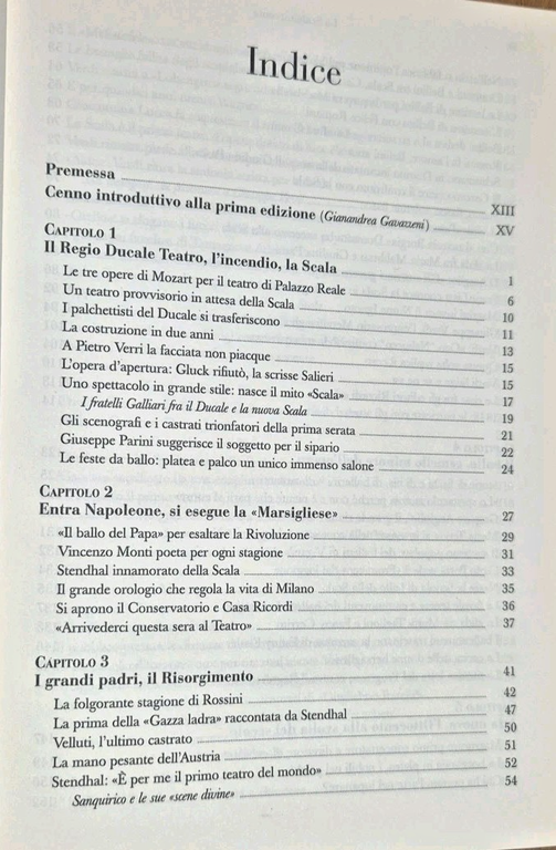 LA SCALA RACCONTA di Giuseppe Barigazzi edizione ampliata 2010 Hoepli …