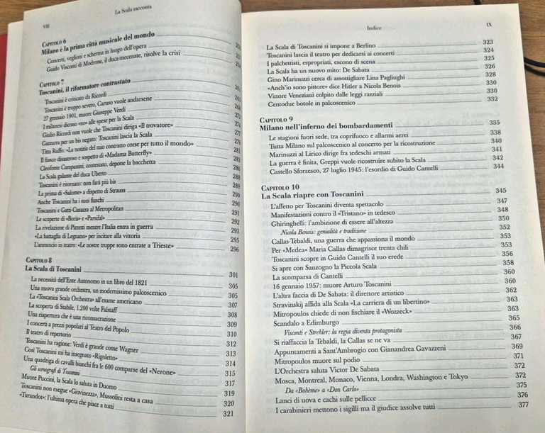 LA SCALA RACCONTA di Giuseppe Barigazzi edizione ampliata 2010 Hoepli …