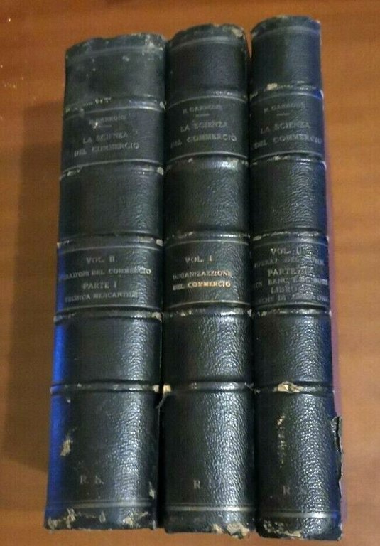 LA SCIENZA DEL COMMERCIO 3 VOLUMI di Nicola Garrone 1914 …