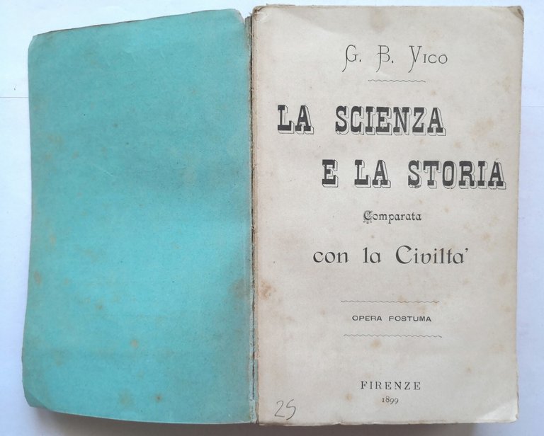 LA SCIENZA E LA STORIA comparata con Civiltà di Giovanbattista …