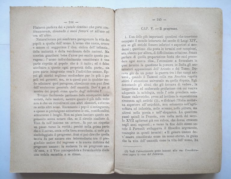 LA SCIENZA E LA STORIA comparata con Civiltà di Giovanbattista …