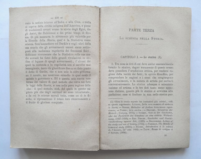 LA SCIENZA E LA STORIA comparata con Civiltà di Giovanbattista …
