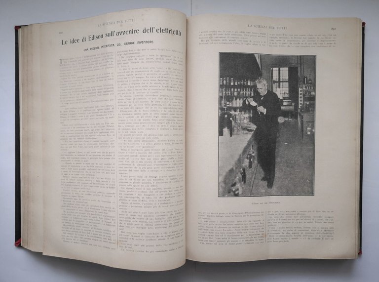 LA SCIENZA PER TUTTI annata completa 1911 volume 3 Sonzogno …
