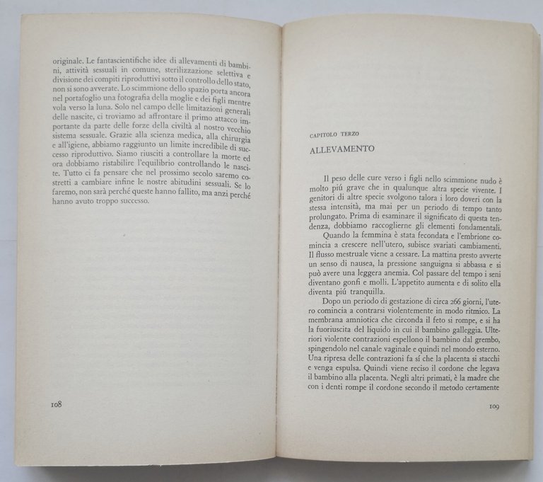 LA SCIMMIA NUDA di Desmond Morris 1971 Valentino Bompiani Libro …