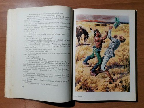 LA SCOTENNATRICE di Emilio Salgari 1959 Carroccio Libro illustrato per …