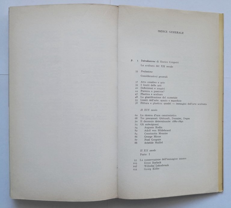 LA SCULTURA DEL XX SECOLO di Werner Hofmann 1962 Cappelli …