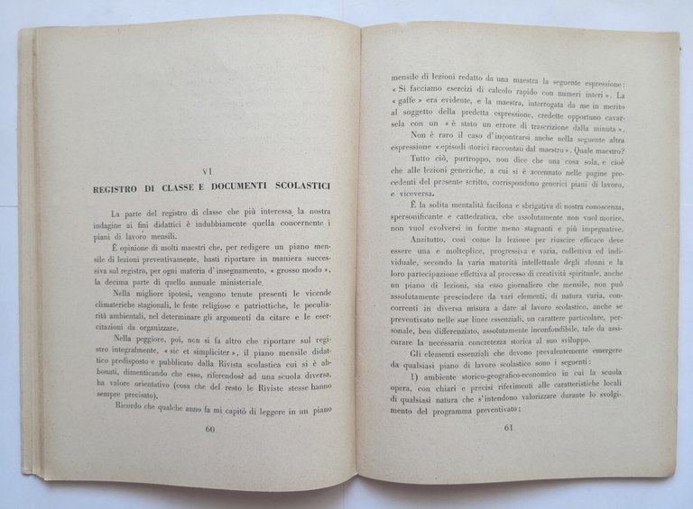 LA SCUOLA CHE NOI VOGLIAMO di Michele Liuni 1953 Orfanotrofio …