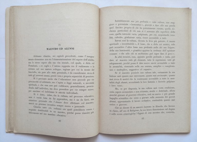 LA SCUOLA CHE NOI VOGLIAMO di Michele Liuni 1953 Orfanotrofio …