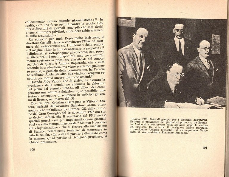 LA SCUOLA FASCISTA DI GIORNALISMO 1930 1933 di Gallavotti 1982 …