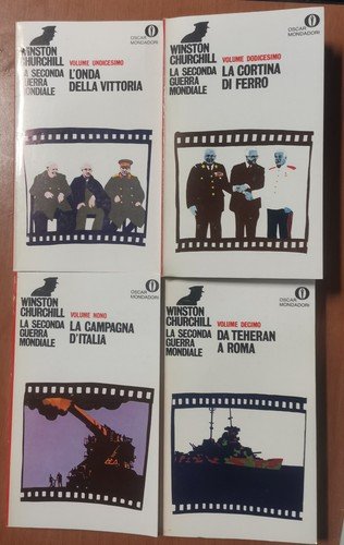 LA SECONDA GUERRA MONDIALE di Winston Churchill 12 volumi Mondadori …