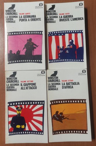 LA SECONDA GUERRA MONDIALE di Winston Churchill 12 volumi Mondadori …