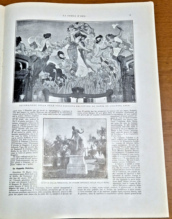 LA SICILIA Conca d'Oro L'illustrazione Italiana Natale e capodanno 1908 …