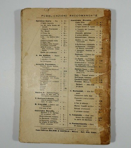 LA SIGNORINA di Gerolamo Rovetta - Baldini e Castoldi 1929 …