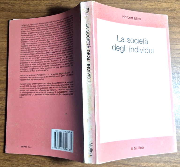 LA SOCIETÀ DEGLI INDIVIDUI di Norbert Elias 1992 Il mulino … | Immagine Gallery 2