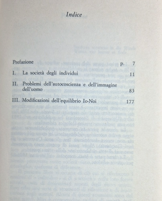 LA SOCIETÀ DEGLI INDIVIDUI di Norbert Elias 1992 Il mulino … | Immagine Gallery 4