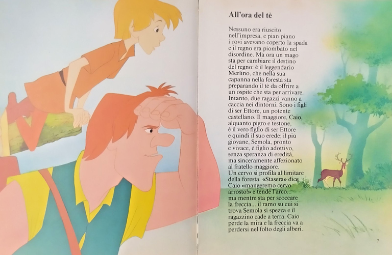 LA SPADA NELLA ROCCIA di Walt Disney 1985 Mondadori Libro …