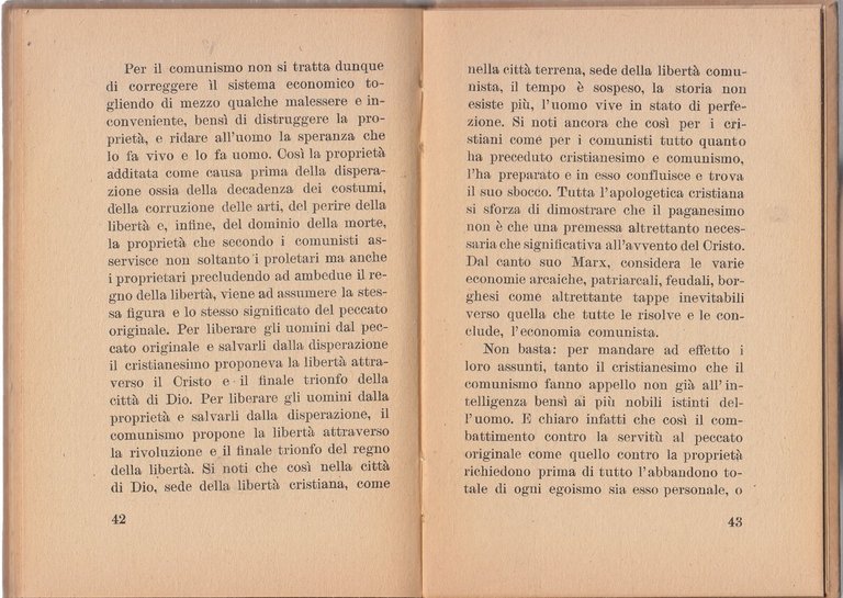 LA SPERANZA CRISTIANESIMO E COMUNISMO di Alberto Moravia 1944 Documento …