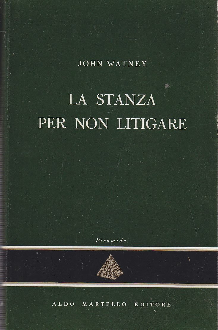LA STANZA PER NON LITIGARE di John Watney 1962 Aldo …