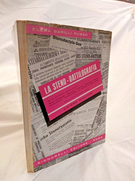 LA STENO DATTILOGRAFIA di Elena Barilli Russo 1960 Signorelli libro …