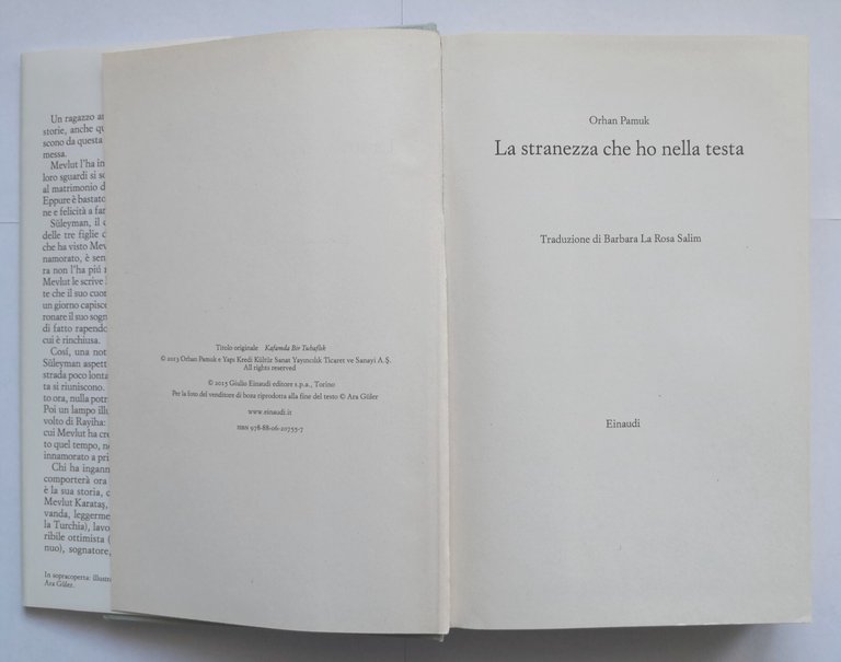 LA STRANEZZA CHE HO NELLA TESTA di Orhan Pamuk 2015 …