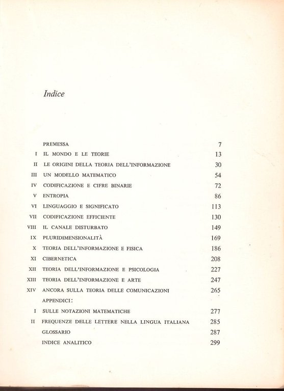 LA TEORIA DELL’INFORMAZIONE di John R Pierce Simboli codici messaggi …