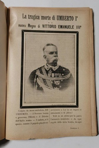 LA TRAGICA MORTE DI UMBERTO I il nuovo regno di …