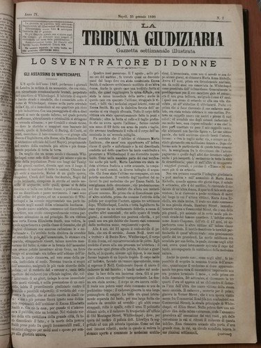 LA TRIBUNA GIUDIZIARIA 1880 Annata gazzetta settimanale illustrata Antica rivist