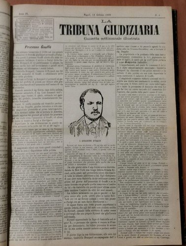 LA TRIBUNA GIUDIZIARIA 1880 Annata gazzetta settimanale illustrata Antica rivist