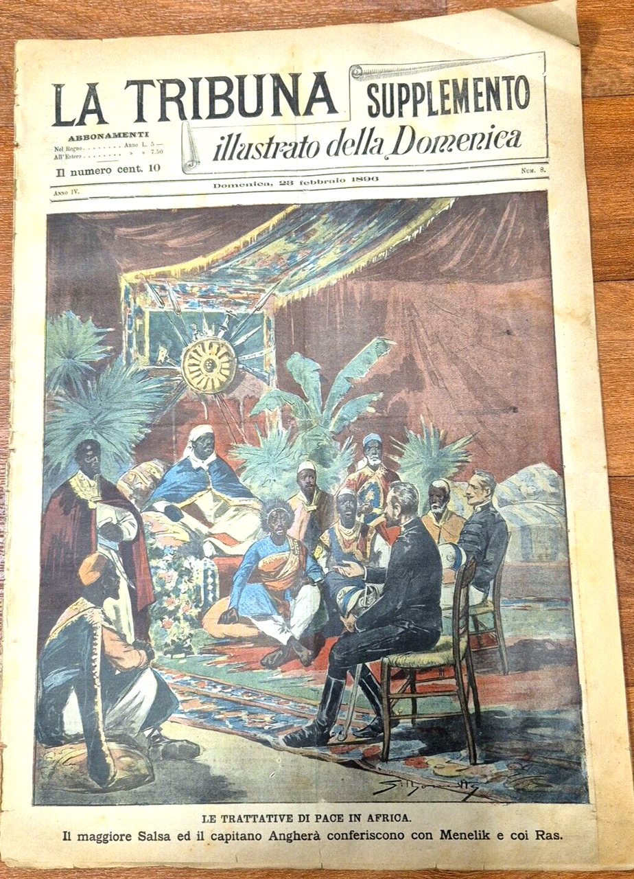 LA TRIBUNA supplemento ILLUSTRATO DELLA DOMENICA 28 febbraio 1896 Giornale