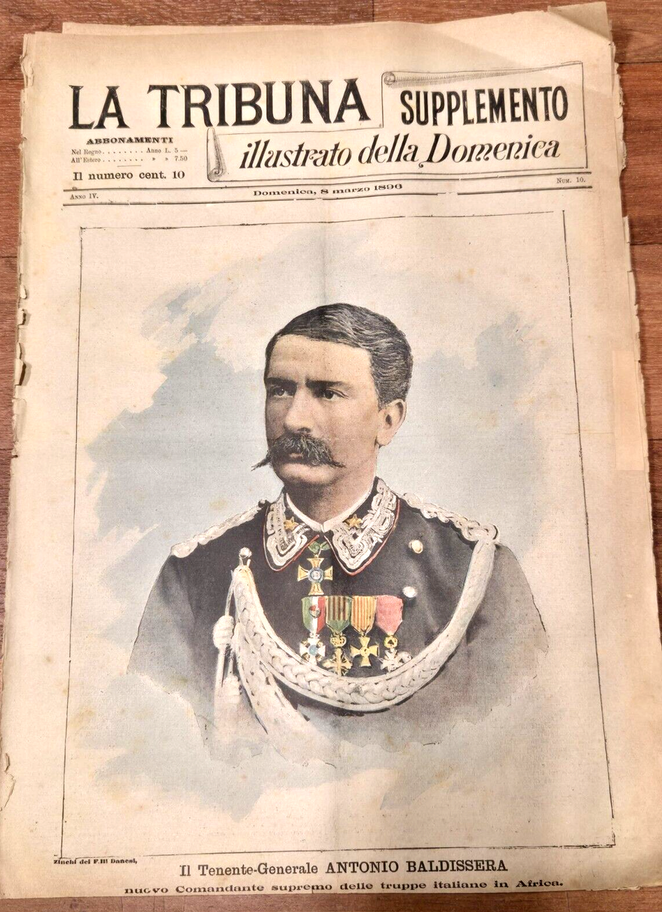 LA TRIBUNA supplemento ILLUSTRATO DELLA DOMENICA 8 marzo 1896 Giornale …