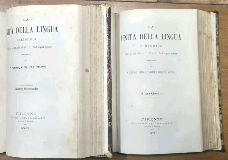 LA UNITÀ DELLA LINGUA di Fanfani Gelli Vescovi Anno 1 … | Immagine Gallery 7