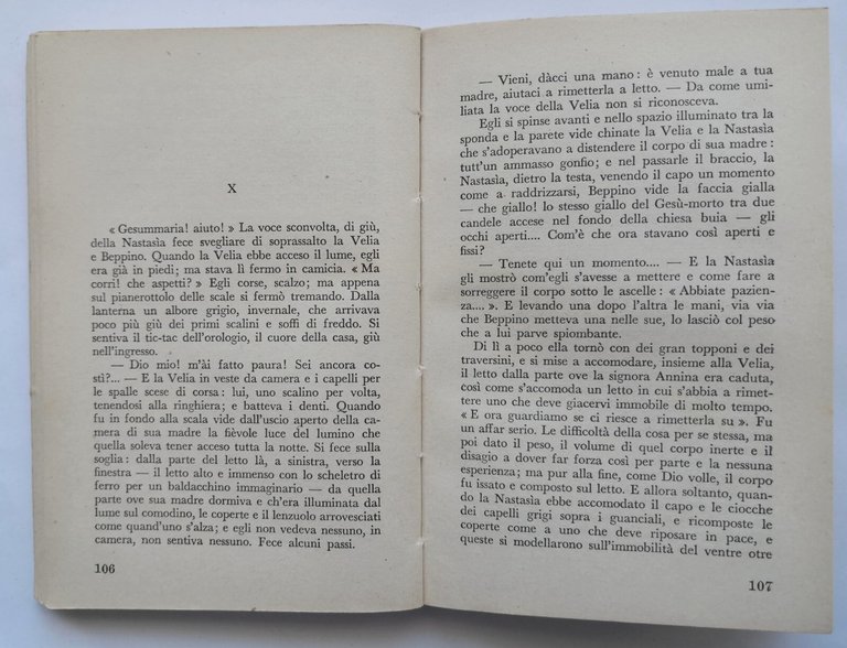 LA VELIA di Bruno Cicognani 1954 Vallecchi libro romanzo narrativa …