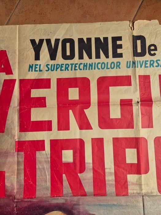 LA VERGINE DI TRIPOLI Manifesto Poster Locandina Cinema 1955 - …