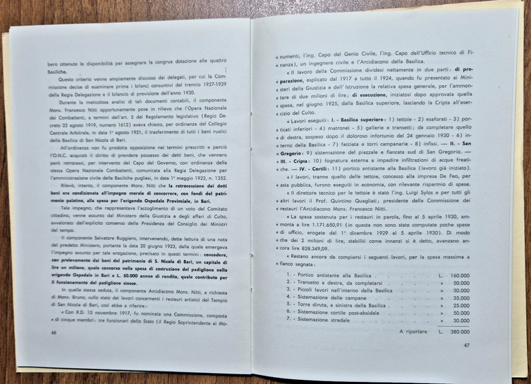 LA VICENDA DELLE BASILICHE PALATINE PUGLIESI di Giovanni Carucci 1961 …