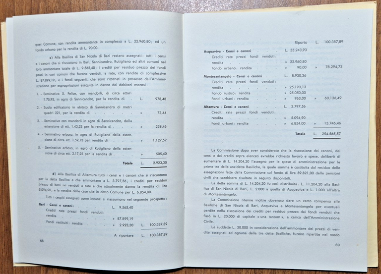 LA VICENDA DELLE BASILICHE PALATINE PUGLIESI di Giovanni Carucci 1961 …