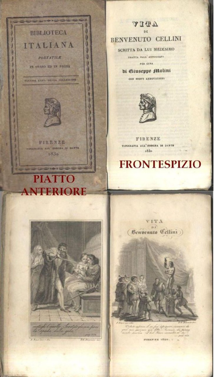 LA VITA DI BENVENUTO CELLINI SCRITTA DA LUI MEDESIMO 1830 …
