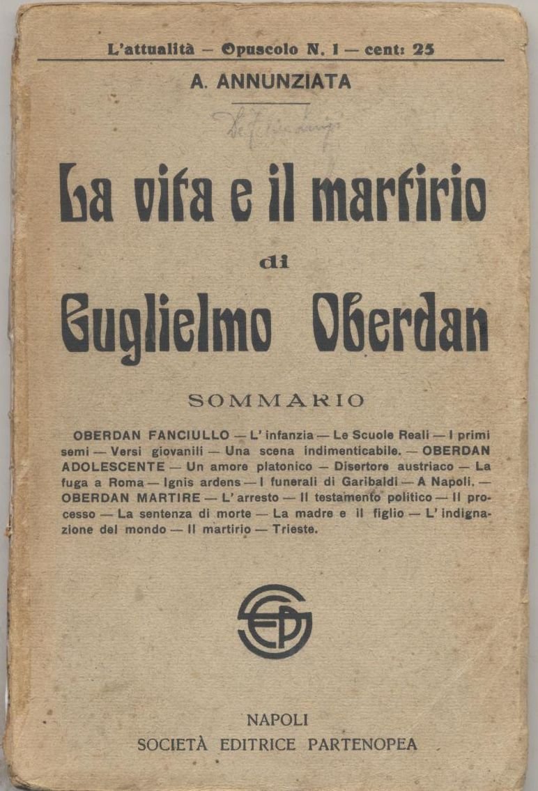 LA VITA E IL MARTIRIO DI GUGLIELMO OBERDAN di Annunziata …