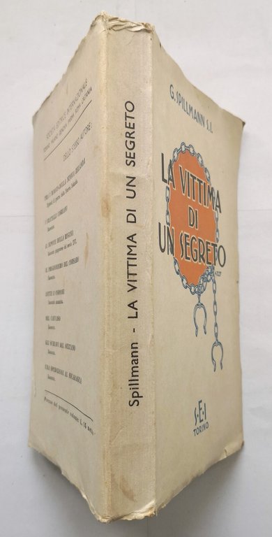 LA VITTIMA DI UN SEGRETO Spillmann 1943 SEI Libro romanzo …