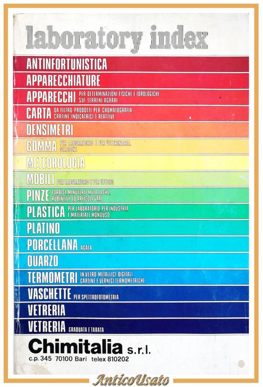 LABORATORY INDEX Chimitalia catalogo di apparecchiature chimica industria | Immagine Gallery 1