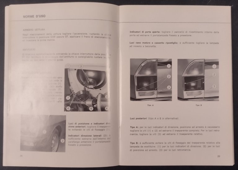 LANCIA BETA BERLINA 1400 1600 1800 uso e manutenzione 1974 …